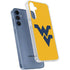 West Virginia University Yellow Background Galaxy A35 5G Clear Case